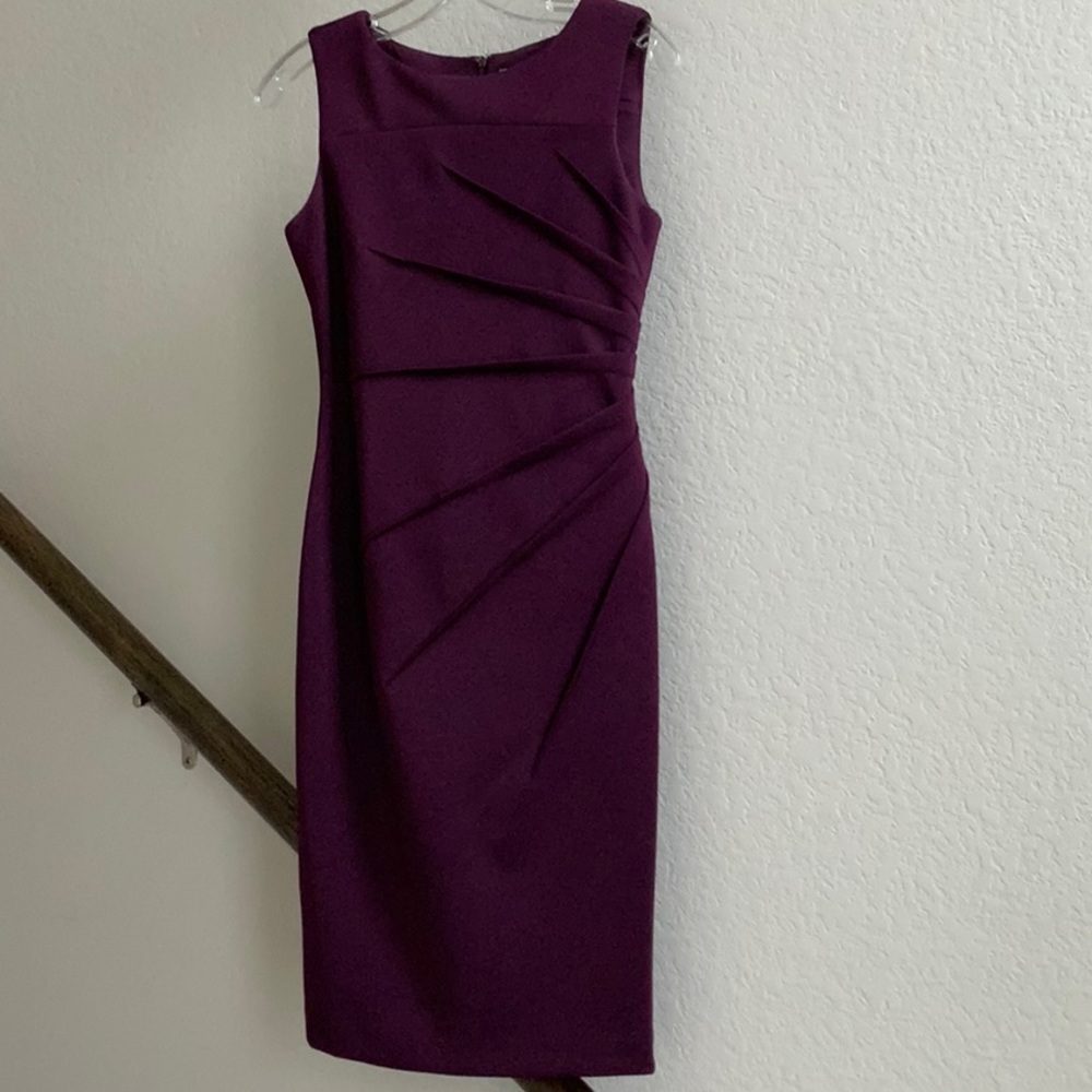 Calvin Klein dress in dark eggplant. Size 2.